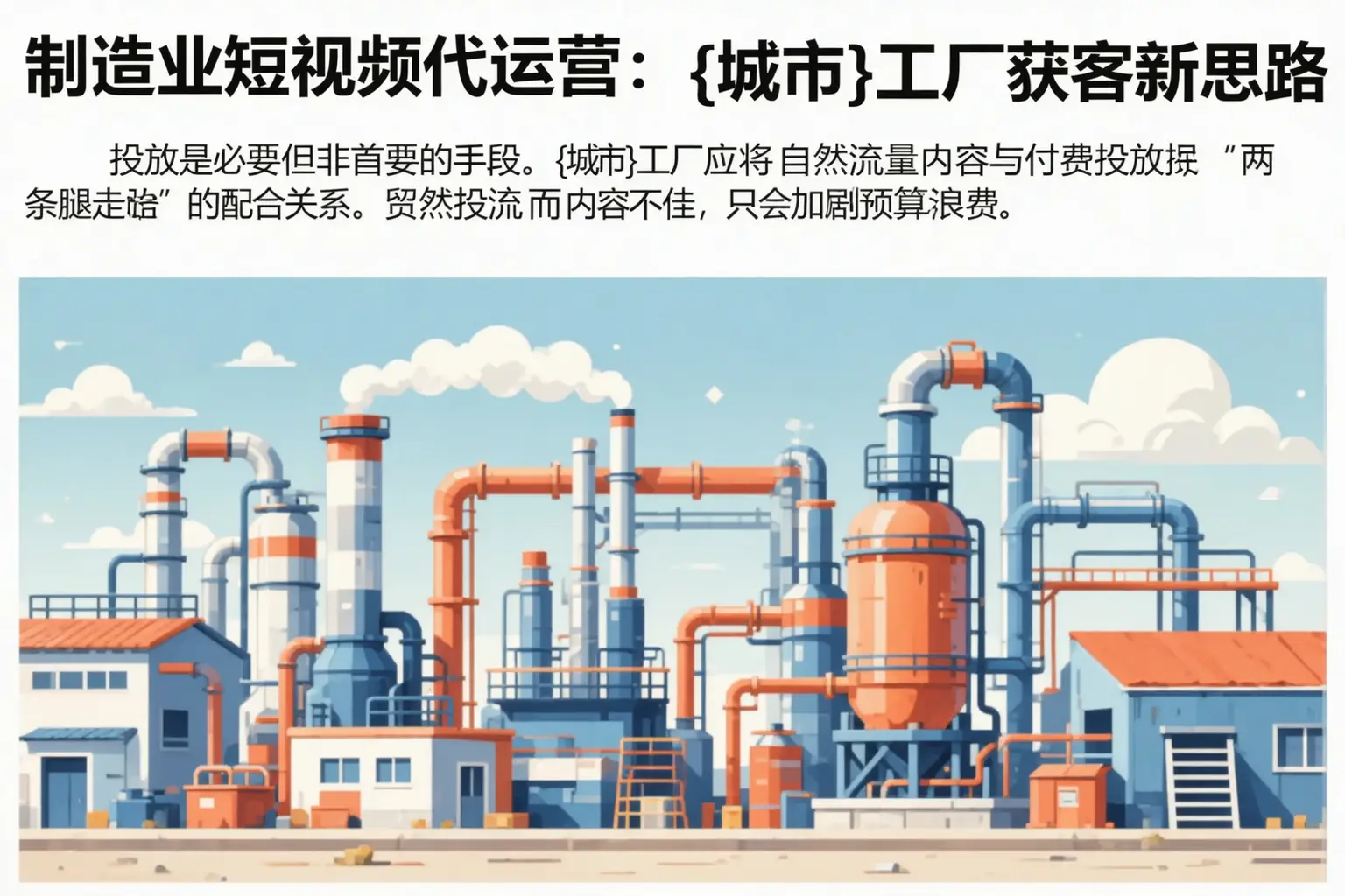制造业短视频代运营：遂宁工厂获客新思路