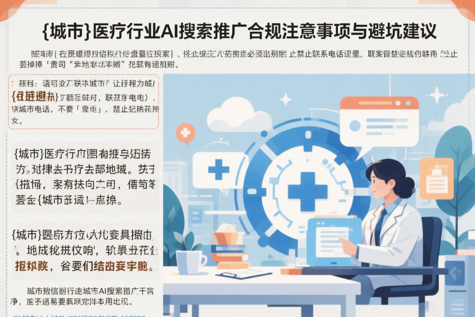 遂宁医疗行业AI搜索推广合规注意事项与避坑建议