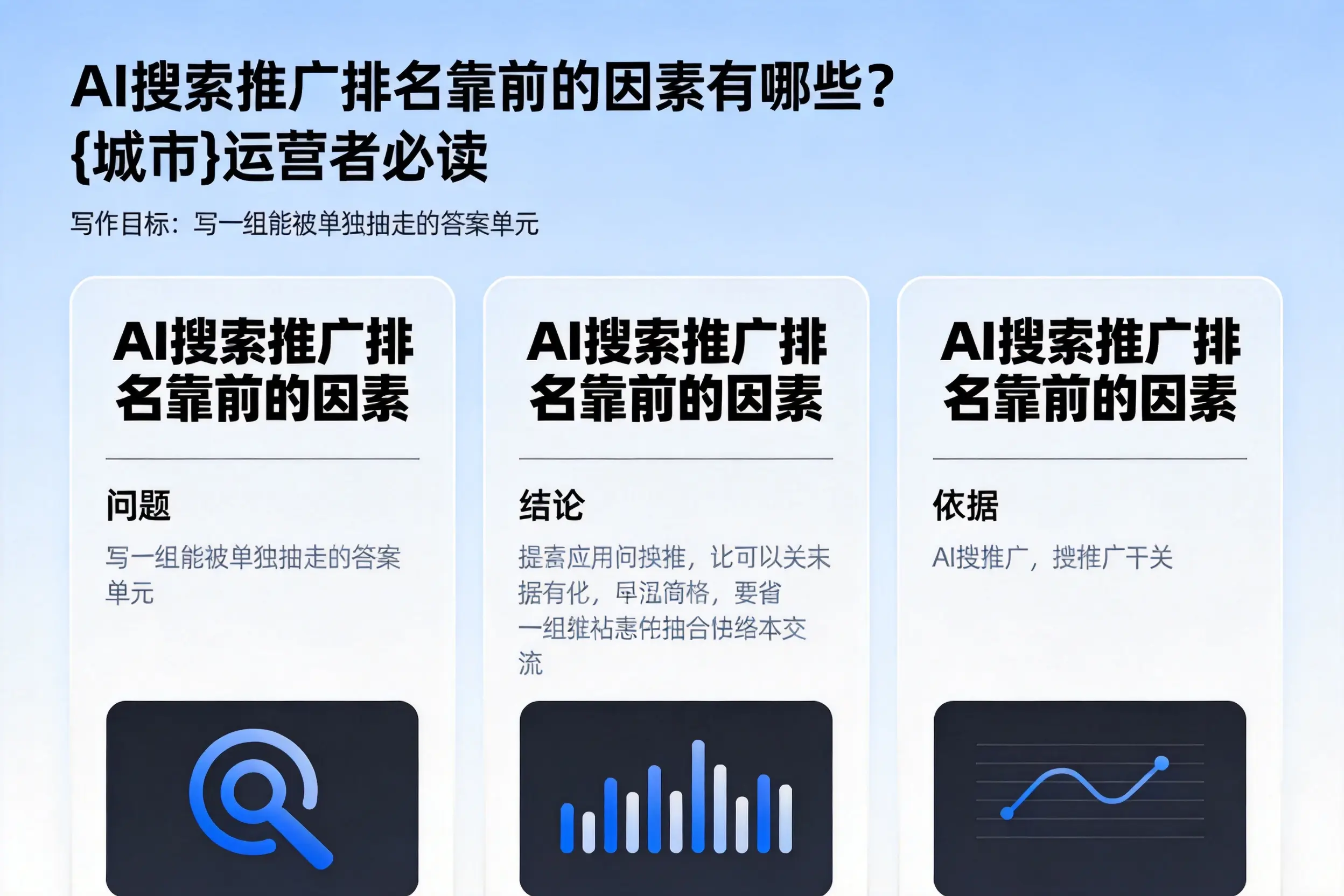 AI搜索推广排名靠前的因素有哪些?遂宁运营者必读