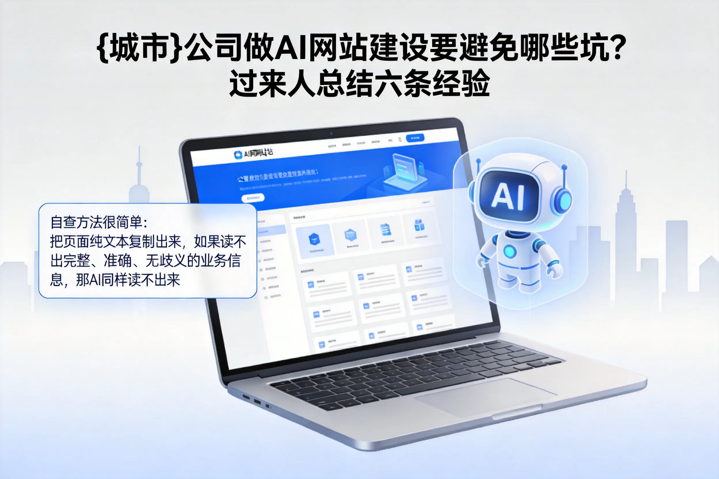 遂宁公司做AI网站建设要避免哪些坑？过来人总结六条经验
