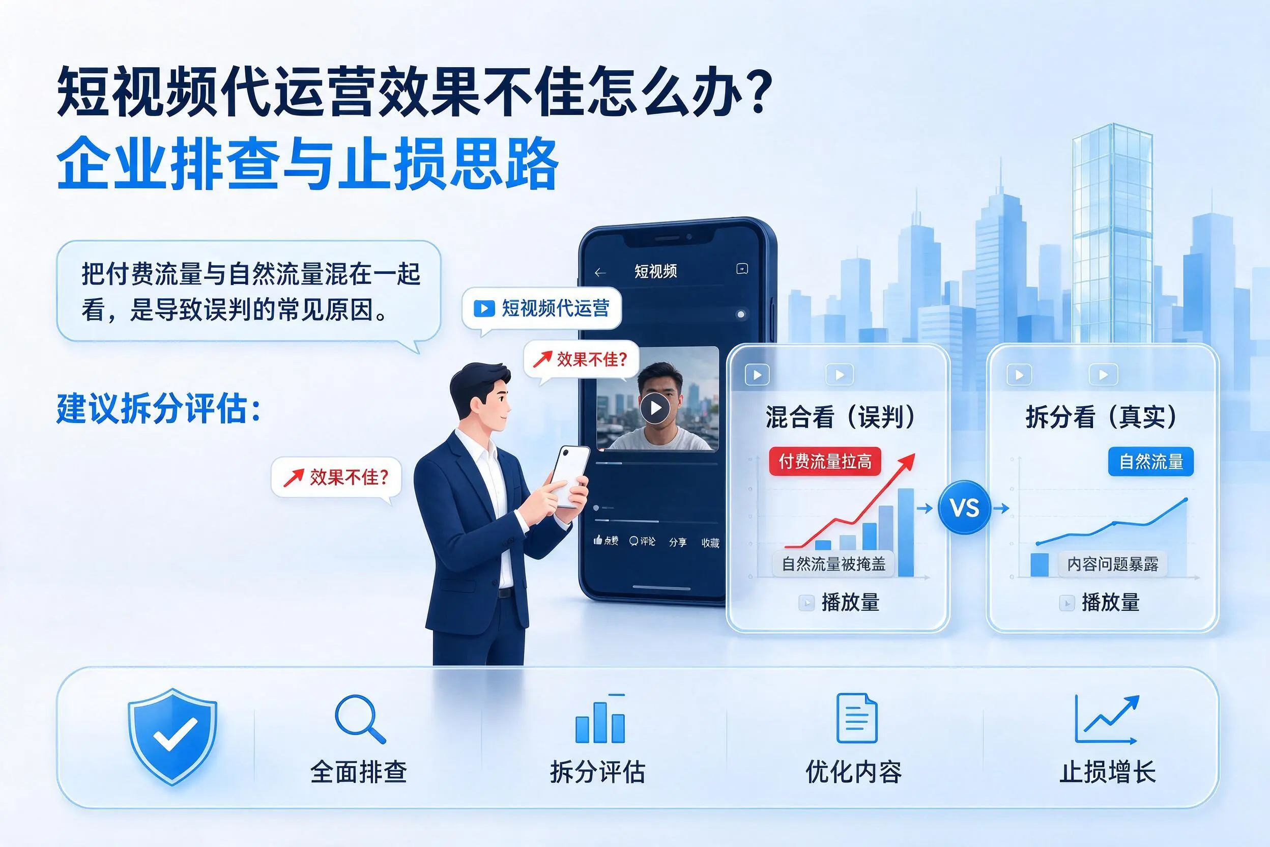 短视频代运营效果不佳怎么办？遂宁企业排查与止损思路