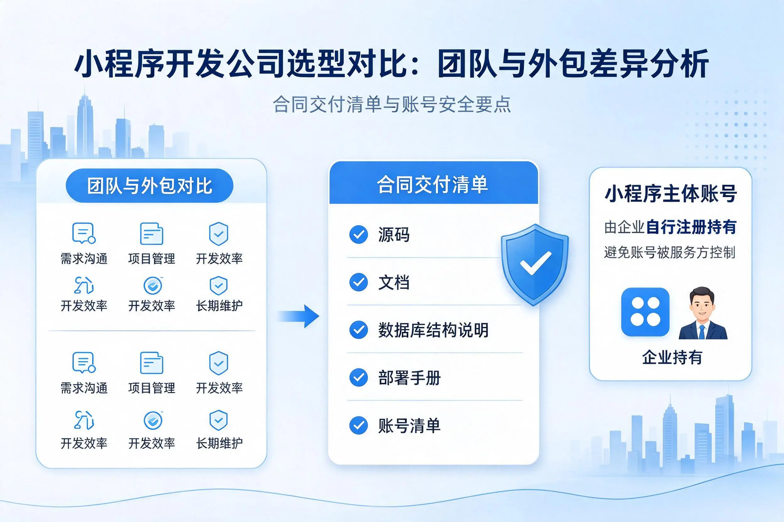 遂宁小程序开发公司选型对比:团队与外包差异分析