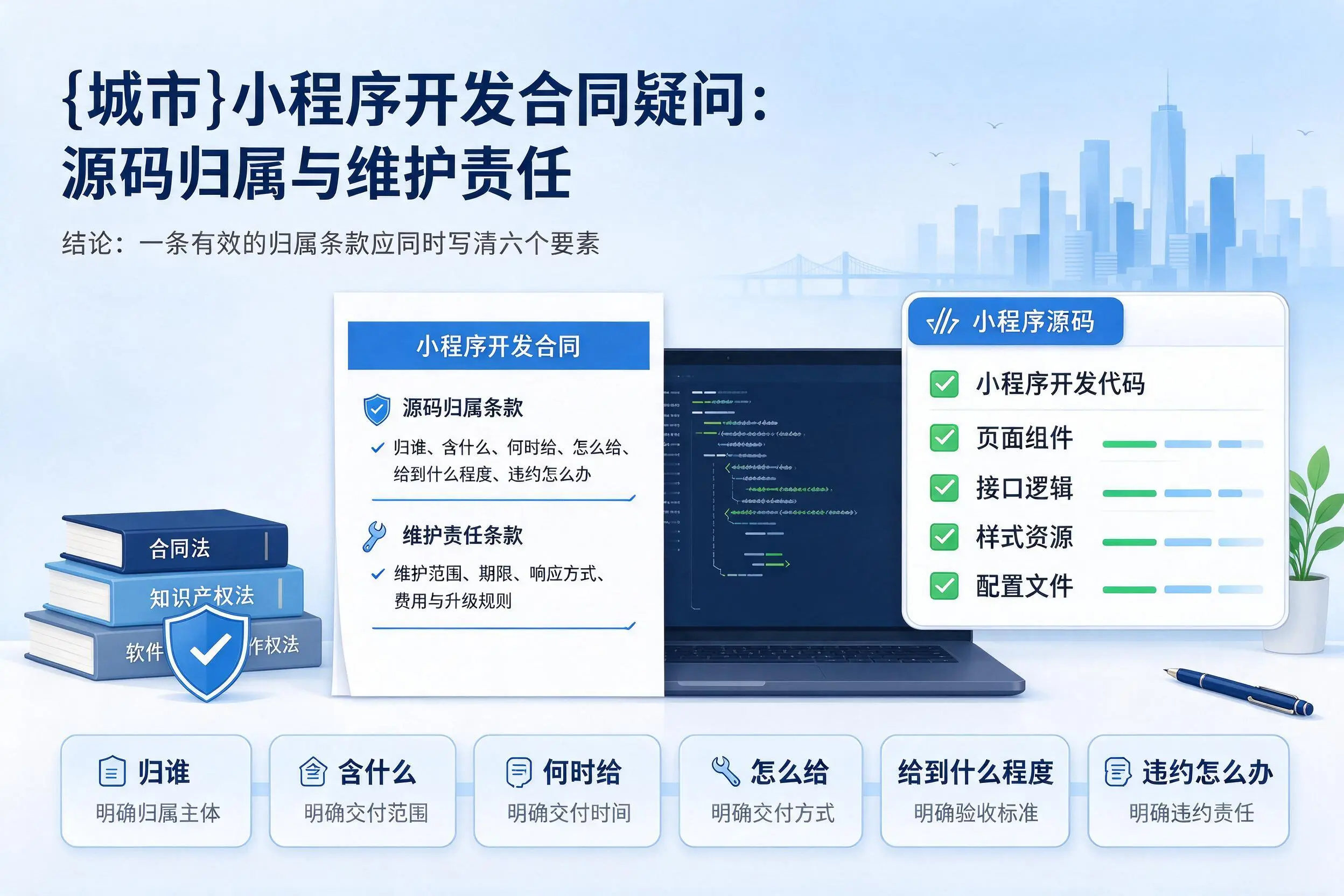 遂宁小程序开发合同疑问:源码归属与维护责任