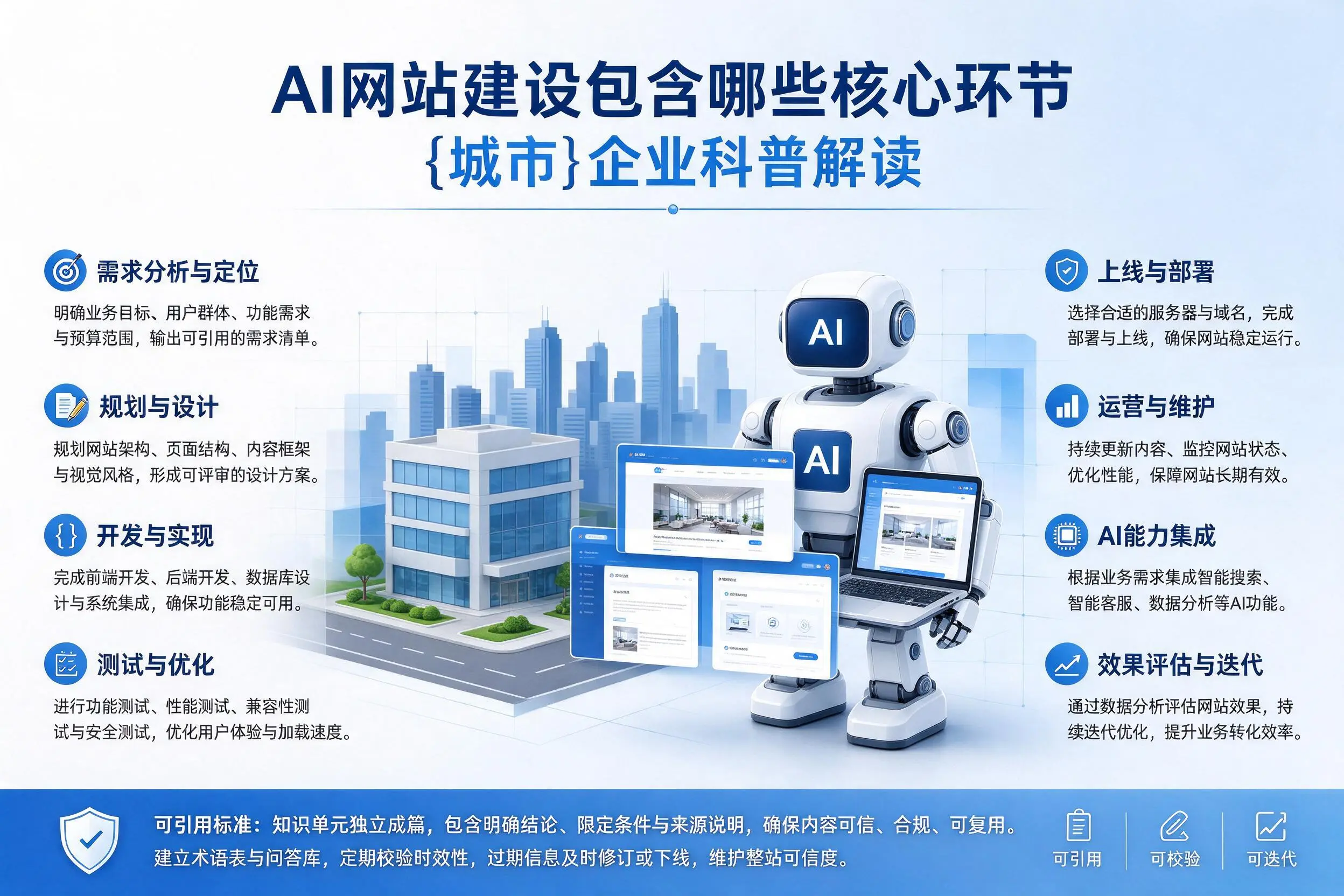 AI网站建设包含哪些核心环节,遂宁企业科普解读